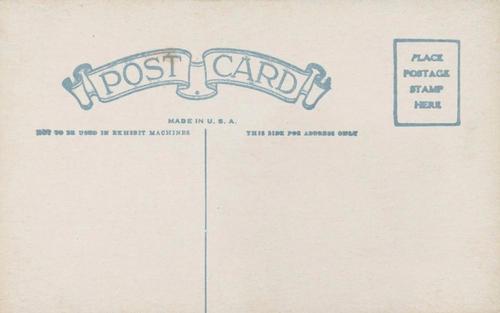 1925-31 Exhibits Postcard-Back #NNO Babe Ruth Back