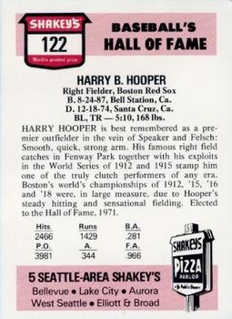 1976 Shakey's Pizza #122 Harry Hooper Back