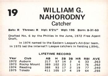 1976 Oklahoma City 89ers #19 Bill Nahorodny Back