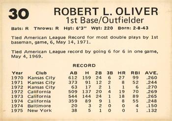 1976 Oklahoma City 89ers #30 Bob Oliver Back