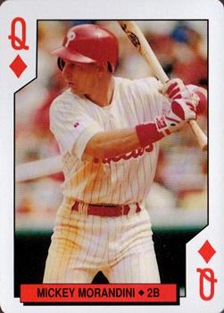 1994 Bicycle Philadelphia Phillies Playing Cards #Q♦ Mickey Morandini Front
