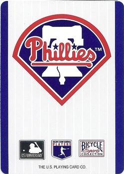 1994 Bicycle Philadelphia Phillies Playing Cards #Q♥ Curt Schilling Back