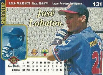 1999-00 Line Up Venezuelan Winter League #131 Jose T. Lobaton Back