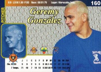 1999-00 Line Up Venezuelan Winter League #160 Jeremi Gonzalez Back