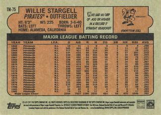 2013 Topps - 1972 Topps Minis #TM-75 Willie Stargell Back