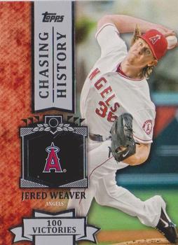2013 Topps - Chasing History #CH-53 Jered Weaver Front