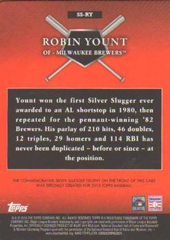 2013 Topps - Silver Slugger Award Winners Trophy #SS-RY Robin Yount Back