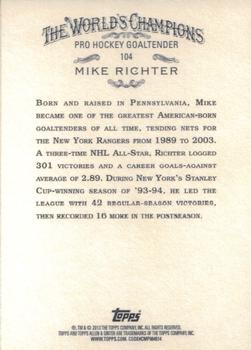 2013 Topps Allen & Ginter #104 Mike Richter Back