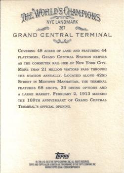 2013 Topps Allen & Ginter #267 Grand Central Terminal Back