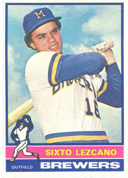 1976 Topps #353 Sixto Lezcano Front