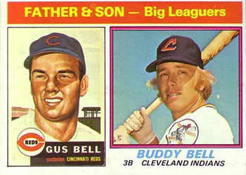 1976 Topps #66 Gus Bell / Buddy Bell Front
