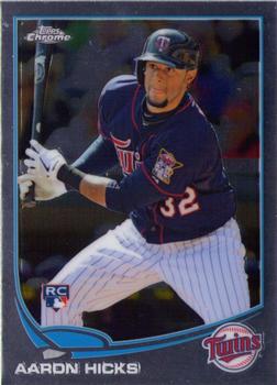 2013 Topps Chrome #179 Aaron Hicks Front