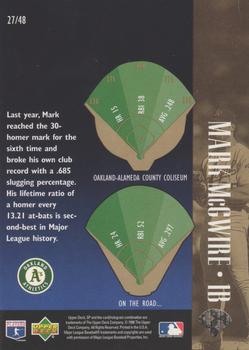 1996 SP - Special FX #27 Mark McGwire Back