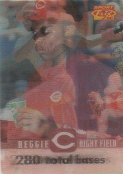 1996 Sportflix #35 Reggie Sanders Front