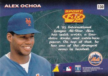 1996 Sportflix #130 Alex Ochoa Back