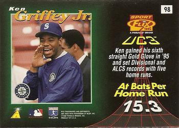 1996 Sportflix #98 Ken Griffey Jr. Back