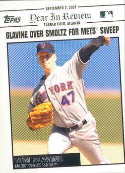 2008 Topps Updates & Highlights - Year in Review #YR152 Tom Glavine Front
