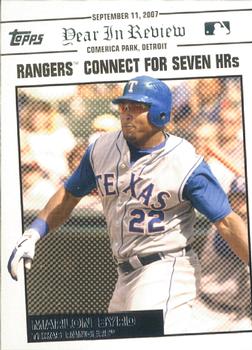 2008 Topps Updates & Highlights - Year in Review #YR161 Marlon Byrd Front