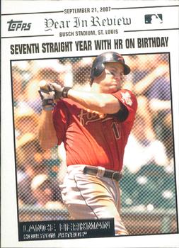 2008 Topps Updates & Highlights - Year in Review #YR171 Lance Berkman Front