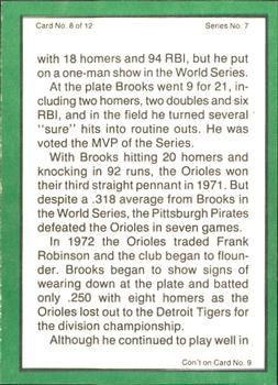 1983 ASA The Brooks Robinson Story #8 Brooks Robinson / Johnny Bench Back