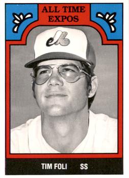 1986 TCMA All-Time Montreal Expos - Color #3-EXP Tim Foli Front