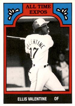 1986 TCMA All-Time Montreal Expos - Color #6-EXP Ellis Valentine Front