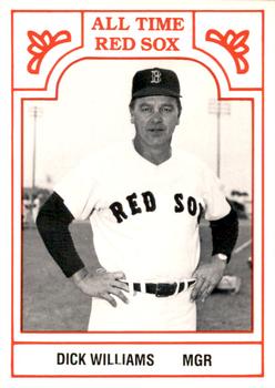 1986 TCMA All-Time Boston Red Sox #12BRS Dick Williams Front