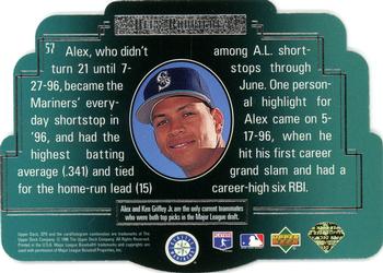 1996 SPx #57 Alex Rodriguez Back