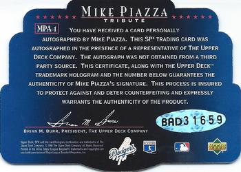1996 SPx #MPA1 Mike Piazza Back