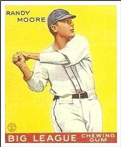 1983 Galasso 1933 Goudey Reprint #69 Randy Moore Front