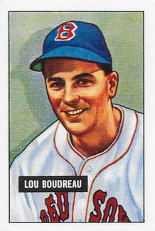 1986 Card Collectors 1951 Bowman (Reprint) #62 Lou Boudreau Front