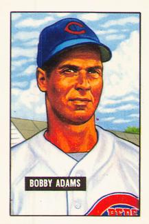 1986 Card Collectors 1951 Bowman (Reprint) #288 Bobby Adams Front