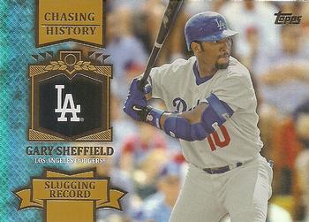 2013 Topps - Chasing History Gold Foil #CH-52 Gary Sheffield Front