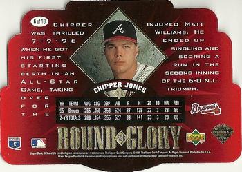 1996 SPx - Bound for Glory #6 Chipper Jones Back