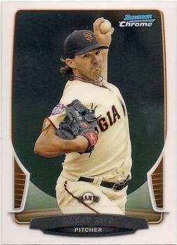 2013 Bowman Chrome #85 Barry Zito Front