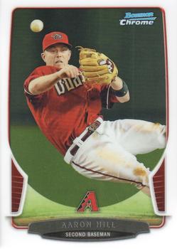 2013 Bowman Chrome #143 Aaron Hill Front
