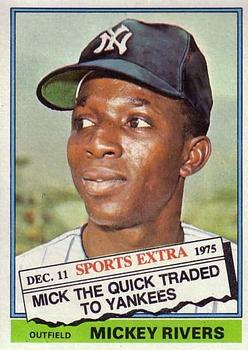 1976 Topps - Traded #85T Mickey Rivers Front