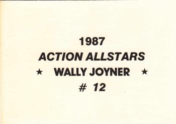 1987 Action All-Stars (unlicensed) #12 Wally Joyner Back