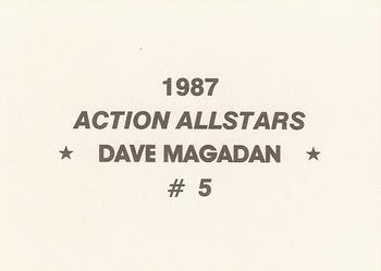1987 Action All-Stars (unlicensed) #5 Dave Magadan Back