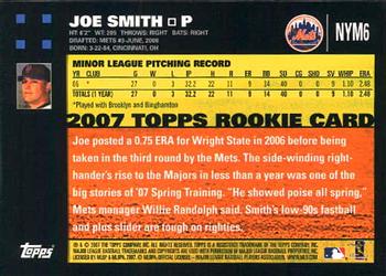 2007 Topps Gift Sets New York Mets #NYM6 Joe Smith Back