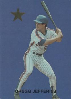 1989 Major League Superstars (unlicensed) #12 Gregg Jefferies Front