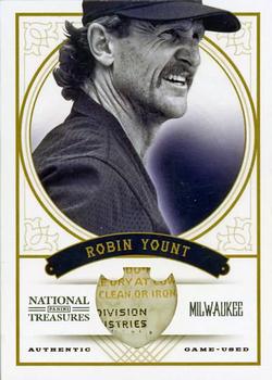 2012 Panini National Treasures - Prime Laundry Tag #96 Robin Yount Front