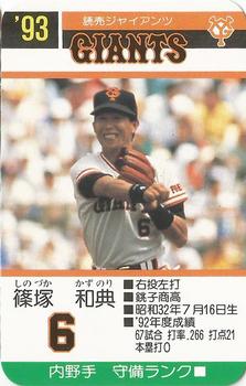 1993 Takara Yomiuri Giants #6 Toshio Shinozuka Front