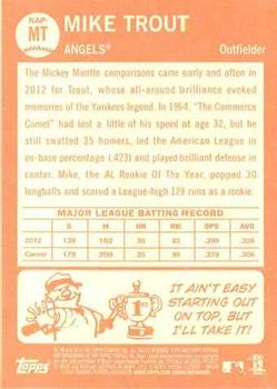2013 Topps Heritage - New Age Performers #NAP-MT Mike Trout Back