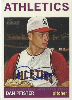 2013 Topps Heritage - Real One Autographs #ROA-DP Dan Pfister Front