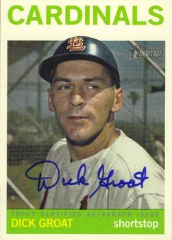 2013 Topps Heritage - Real One Autographs #ROA-DG Dick Groat Front