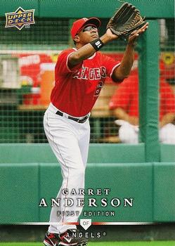 2008 Upper Deck First Edition #9 Garret Anderson Front