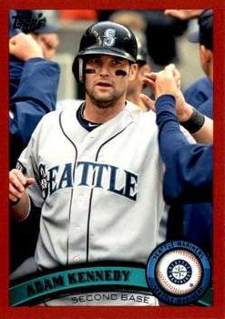 2011 Topps Update - Target Red Border #US28 Adam Kennedy Front