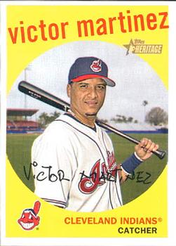 2008 Topps Heritage #43 Victor Martinez Front