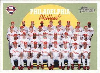 2008 Topps Heritage #8 Philadelphia Phillies Front